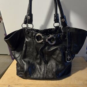 Cole Haan Black Leather Shoulder Bag